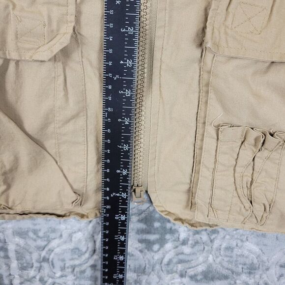 Humvee Adventure Gear Vest Mens XL Safari Photo Cargo Pockets Outdoor Khaki - Picture 8 of 10